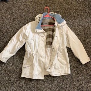 Vintage rain jacket with flannel interior